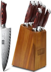 Dasmacus Kithchen Knife Set With Block