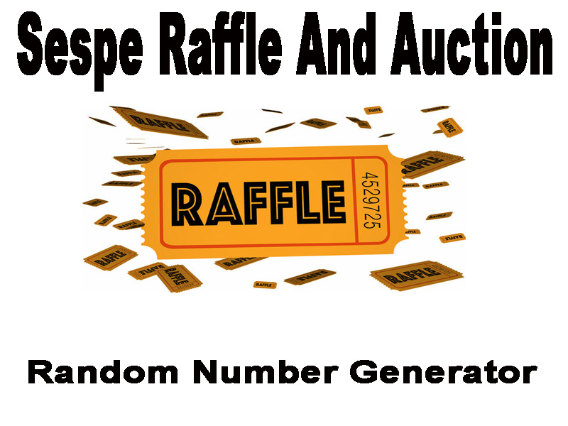 Sespe FF Raffle Ticket Number Generator